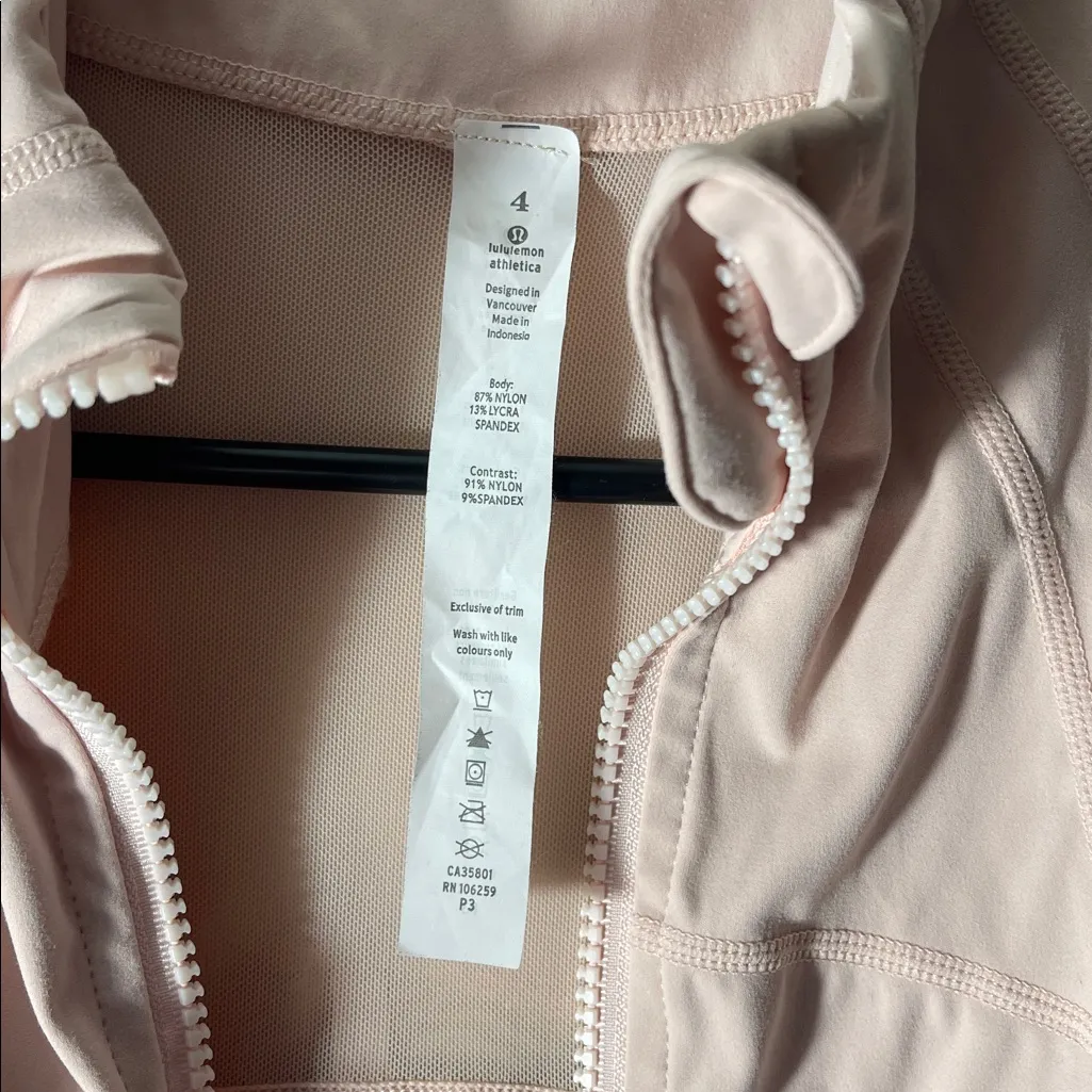 Lululemon Athletica define Light Pink Utility Jacket Sz 4 - Image 12