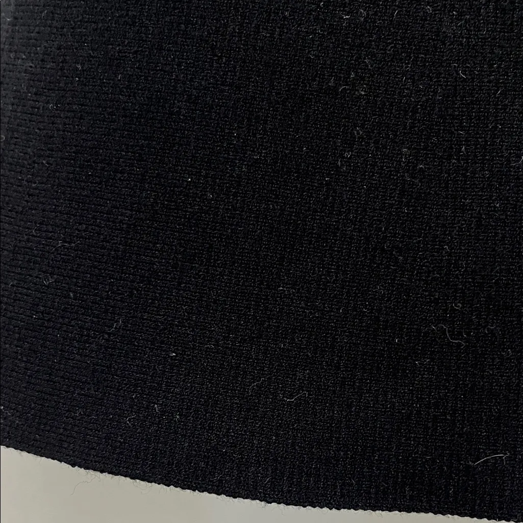 Ann Taylor Pull On Black Knit A Line Mini Skirt - Size Small - Image 9