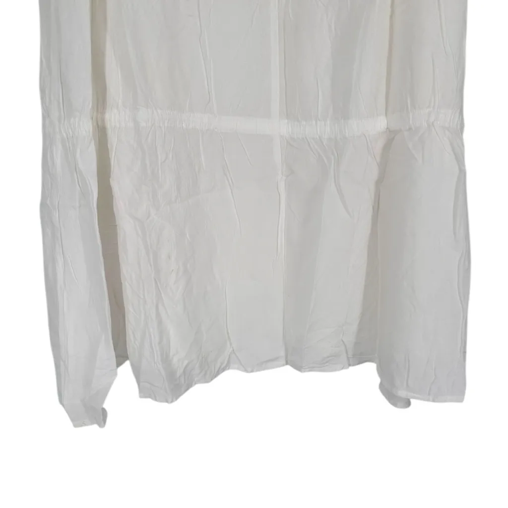 Princess Polly White Perky Tie Detail Tiered Maxi Skirt size 2 Bohemian Boho - Image 9
