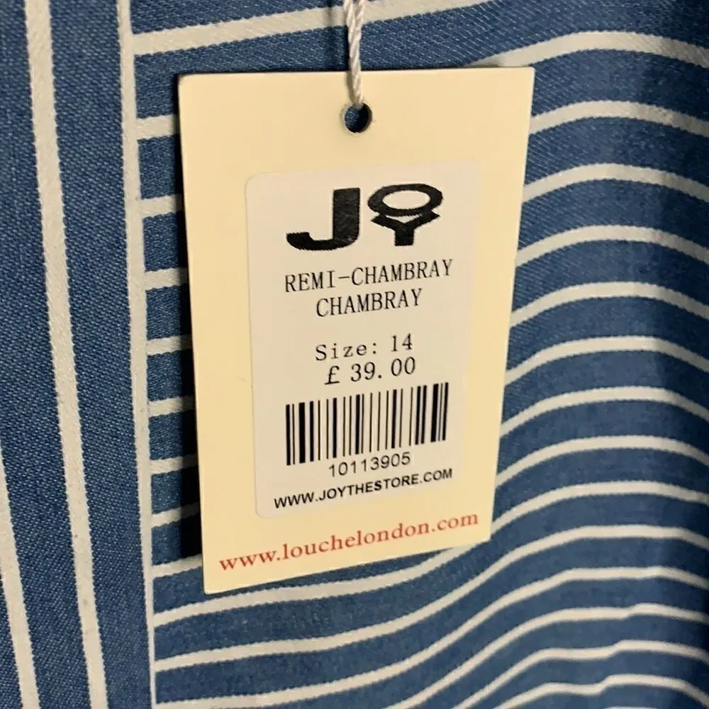 NWT Louche Chambray Remi striped skirt - Image 3