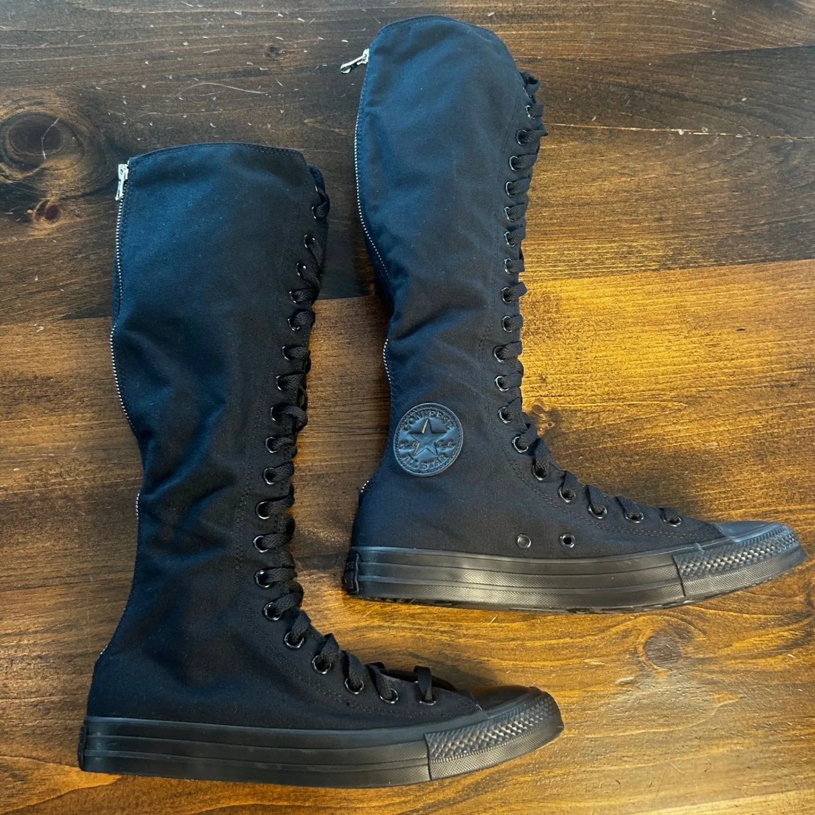 Converse All Star Chuck Taylor Tall Lace Up Back Zip‎ Tall Boots Shoes Sneakers - Image 8