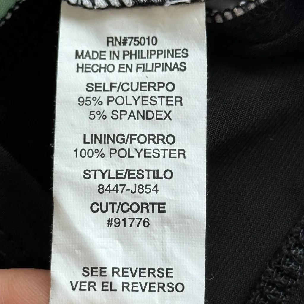 City‎ Triangles Patterned Summer Dress Womens S Green Sleeveless Padded Back Tie - Image 10