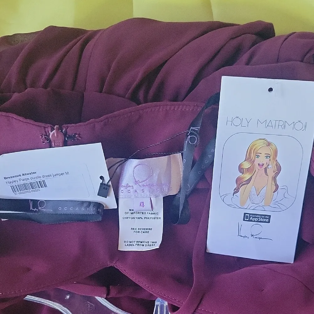 HAYLEY PAIGE Women Elegant Jumpsuit Purple  Size 4 - Image 6