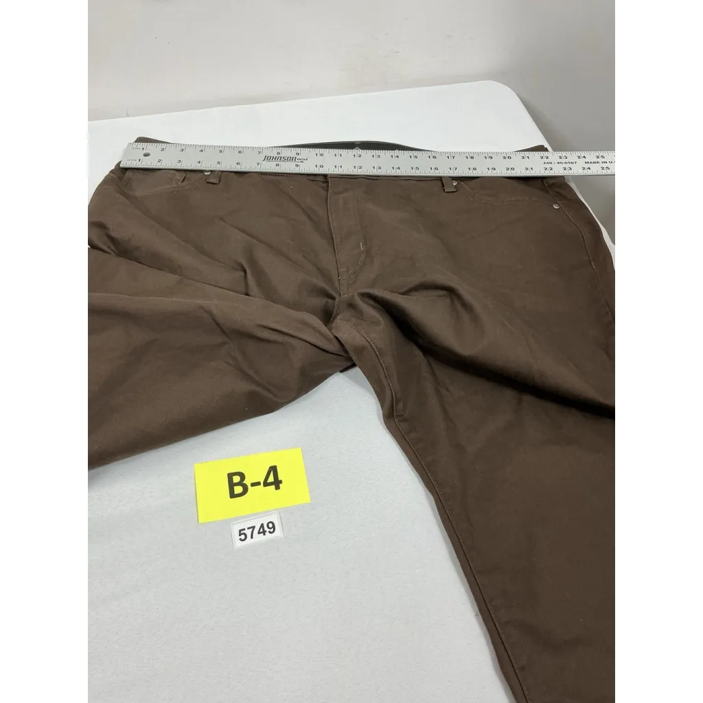 Womans St John’s Bay Brown Jeans 24 W Flare Elastic Waist - Image 5