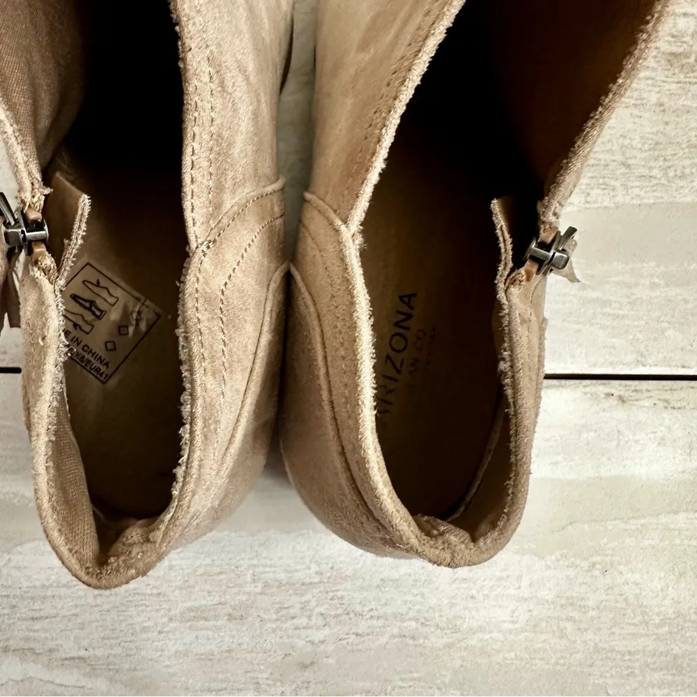 Arizona Coachella Women’s Sz 10 Brown Faux Suede Ankle Bootie Western Fallcore - Image 9