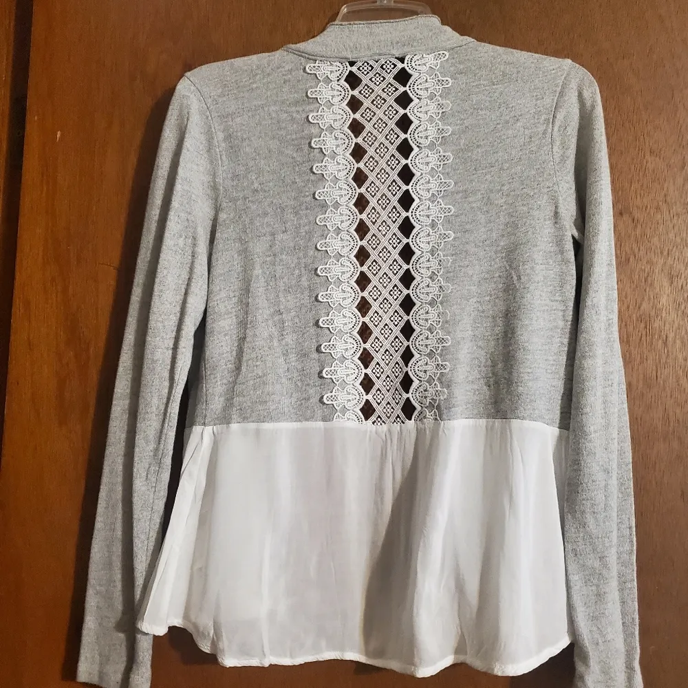 Lace back flowy cardigan - Image 6