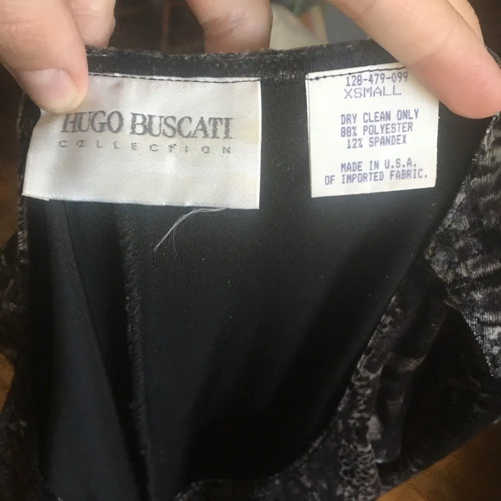 Hugo Buscati Animal print velvet night out bodycon dress - Image 4