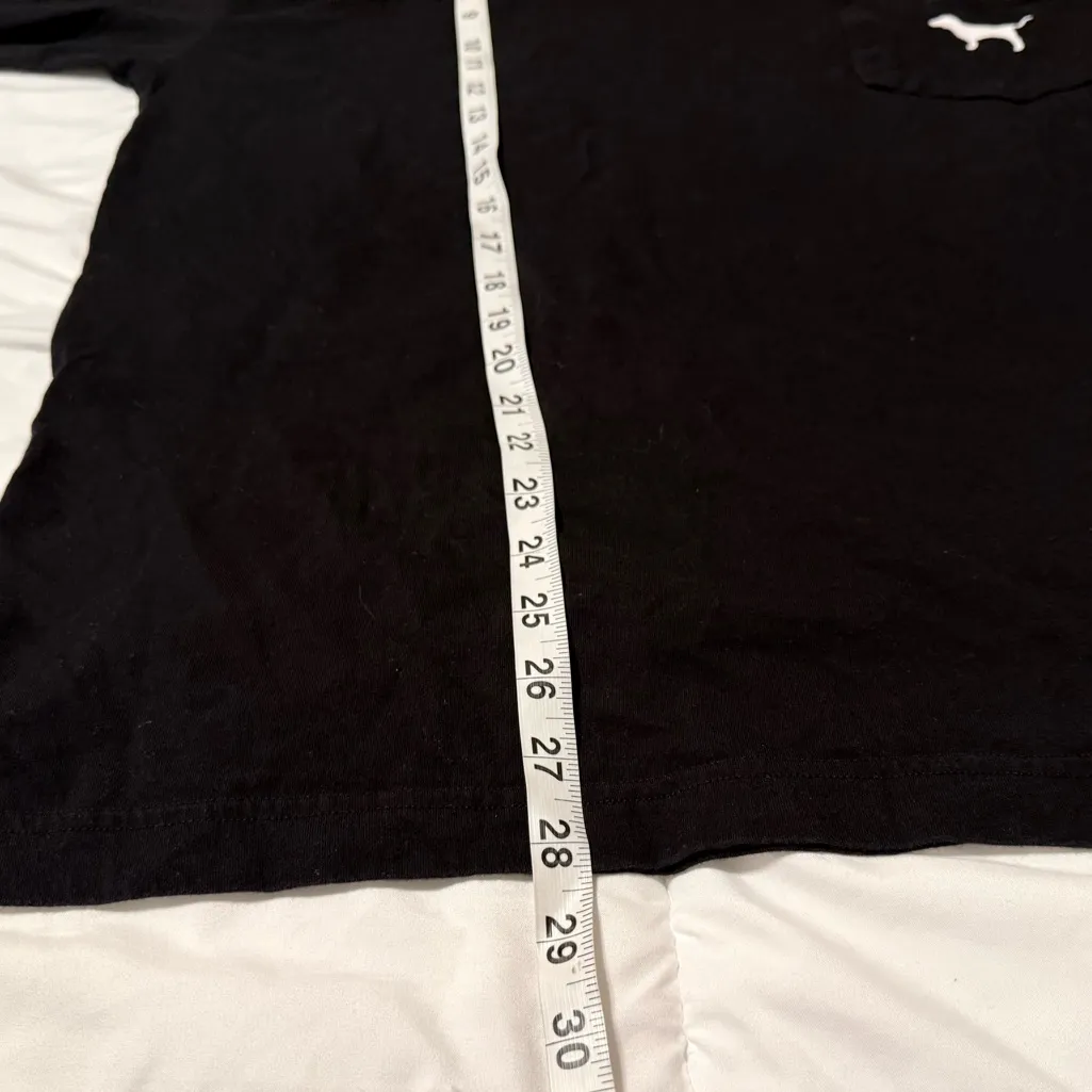 PINK Victoria's Secret Floral Long Sleeve Pocket Tee Size Medium - Image 11