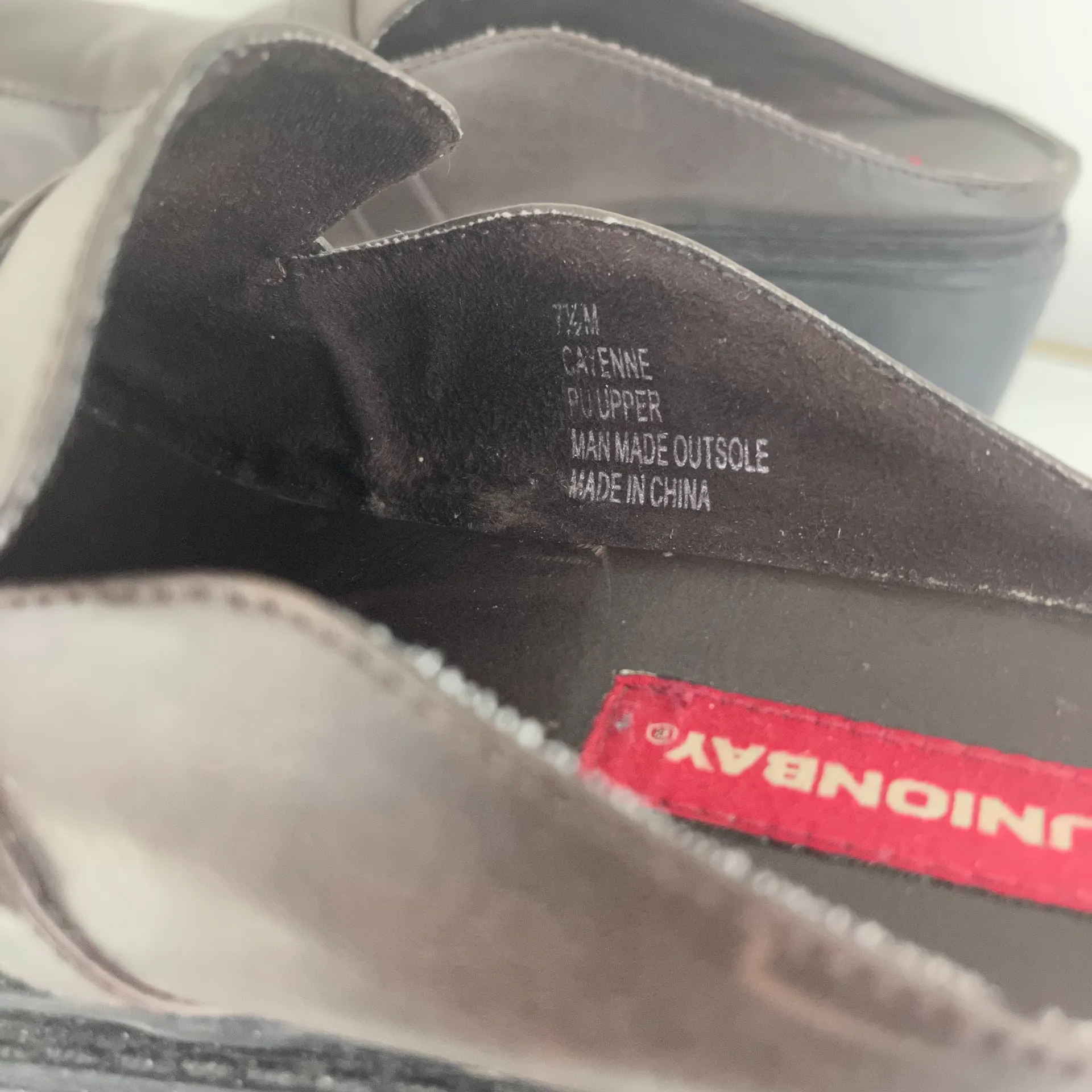 Union Bay Vintage  90s Y2K Brown Chunky Heel Slip On Loafers - Image 9