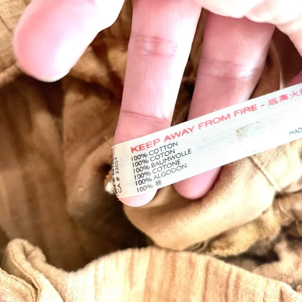 Free People Suits You Set Pants Orange Tan Size S OB1143404 - Image 4