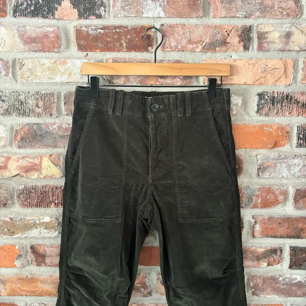 Citizens Of Humanity Angi Utility Trousers Green Corduroy, 25 - Image 4