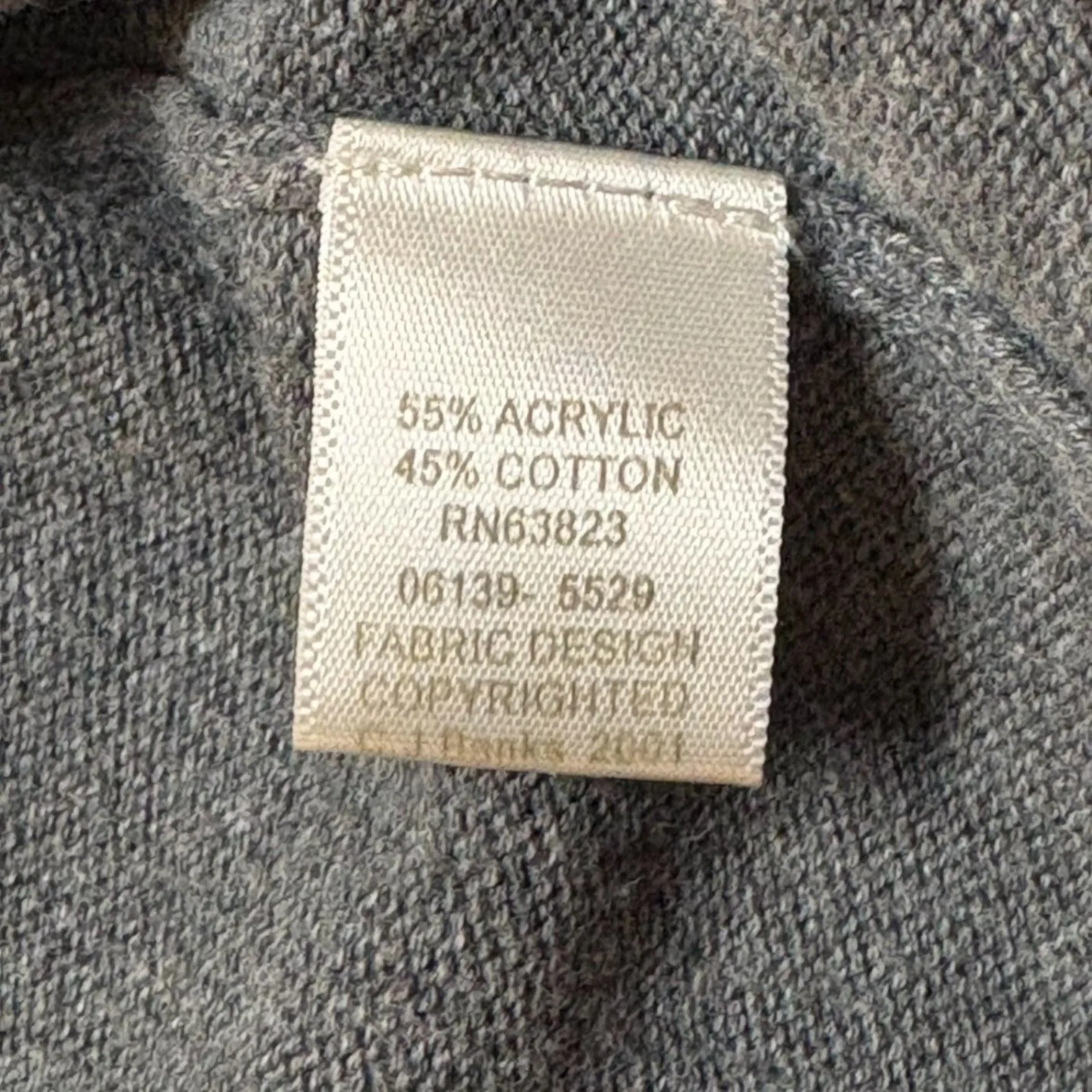 Y2K Neutral Gray Mockneck Sleeveless Sweater w/ Pink Trim Plus Size 1X - Image 5