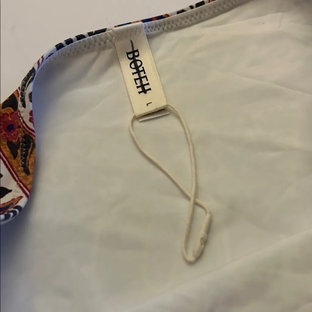 New Free People Verbena Pania Swim Botttoms size large high waisted floral Green - Image 5