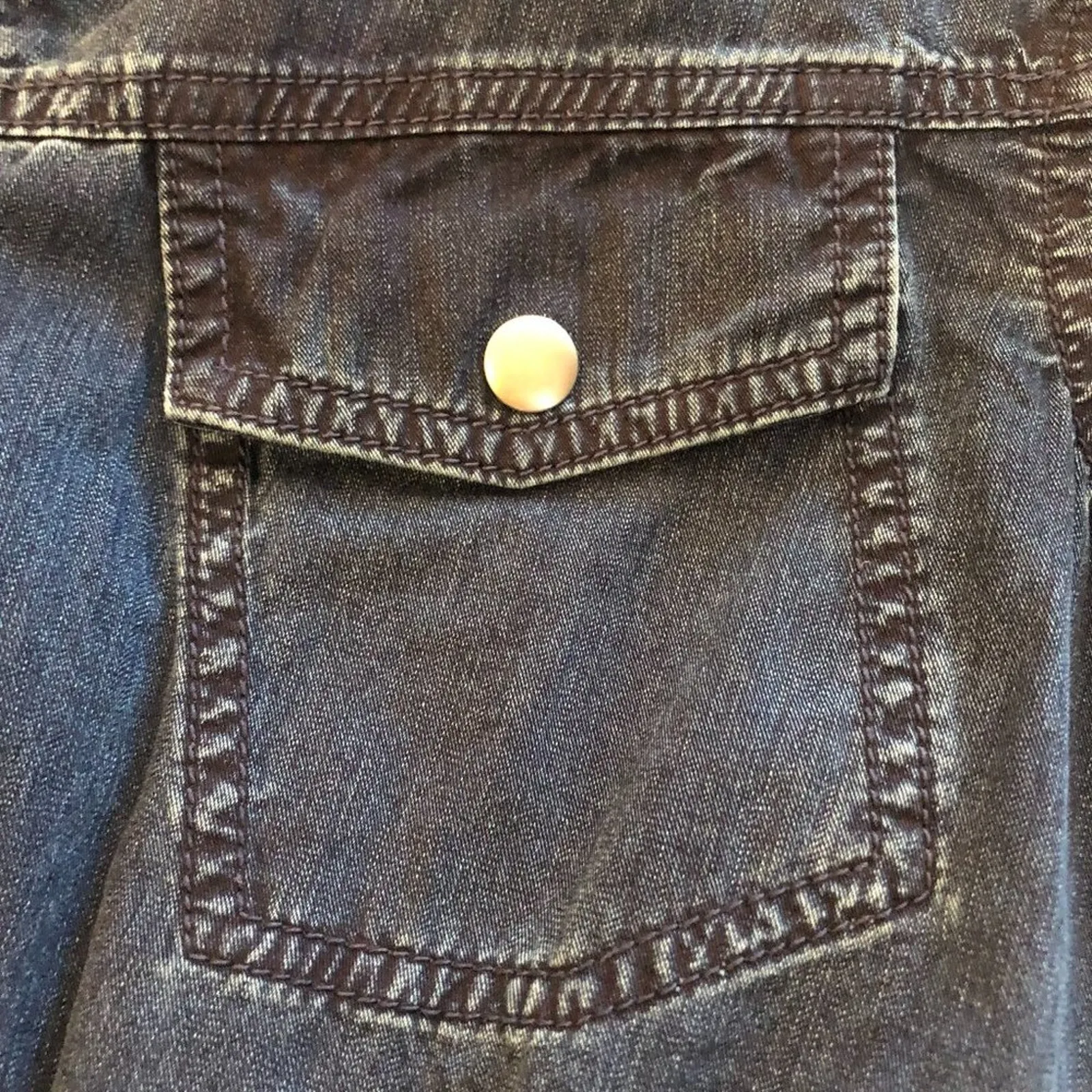 Aritzia Talula Denim Hooded Jacket - Image 4