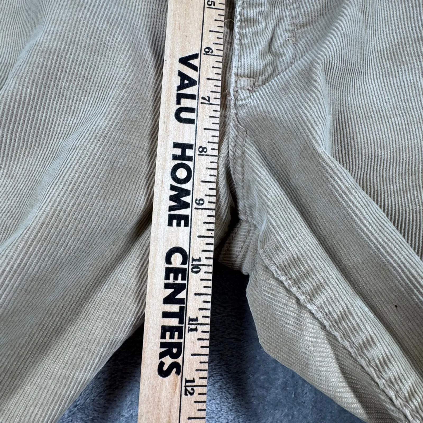 Old Navy Corduroy Pants 12 Tan Beige Bootcut Cottagecore Academia Classic Y2K‎ - Image 14