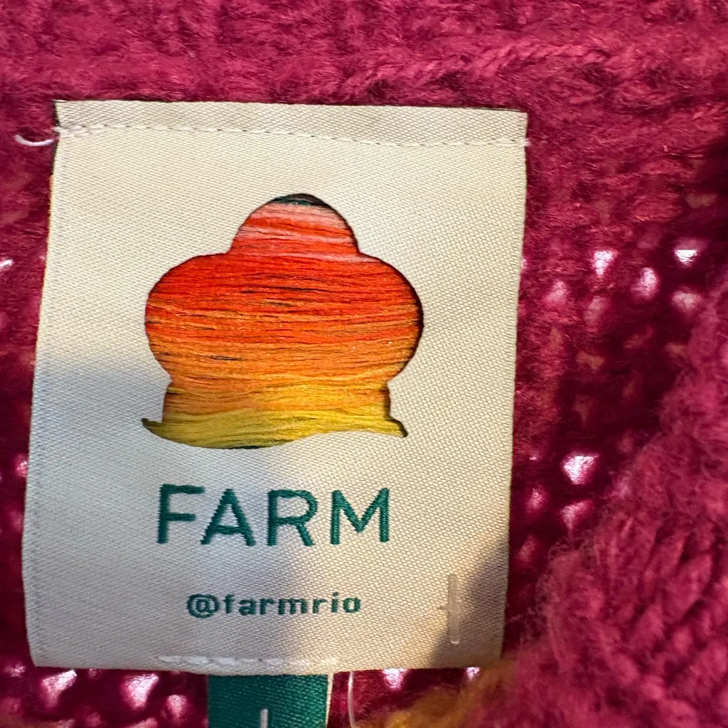 Farm Rio  Multicolor Striped Sweater - Image 3