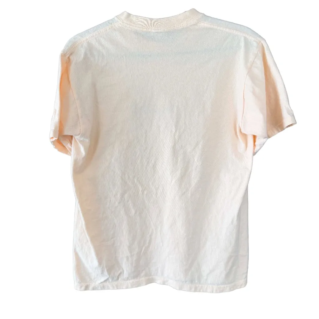 Sope Creek Vintage Crayola Embroidered Logo Tee 100% Cotton Small Y2K Pink - Image 8