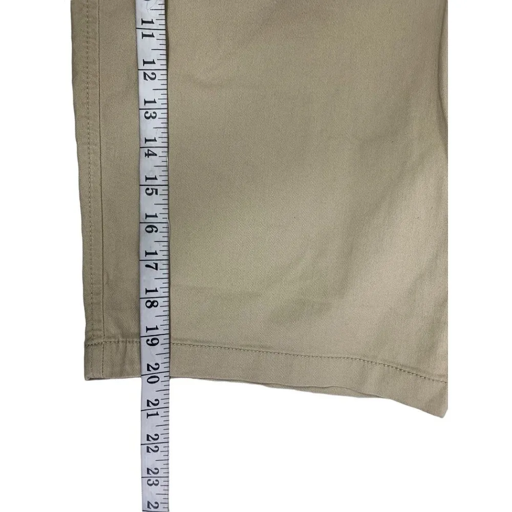 JCP Women's Biscotti Khaki Shorts Tan Size 12 - Image 7