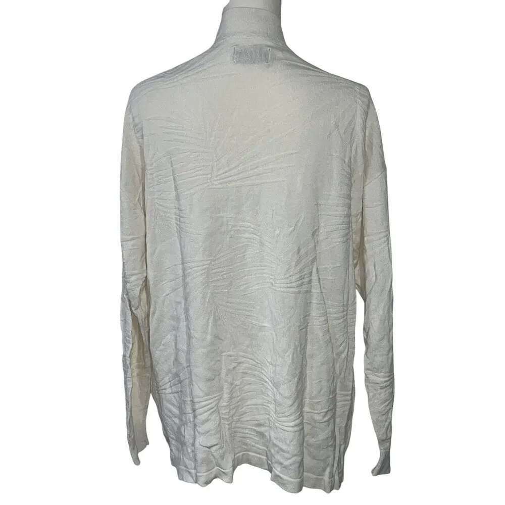 RTA Cassia Sweater Knit Mini Dress in White Tropical Small Womens Tunic - Image 5