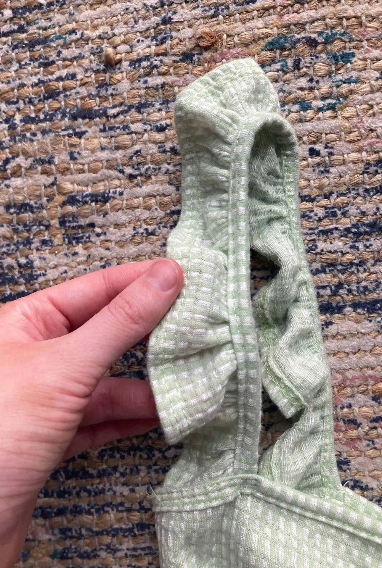 Caution to the Wind green cropped romper - Image 4