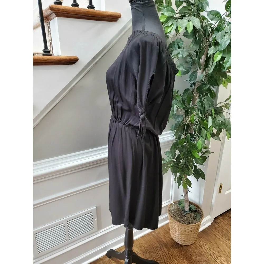 Heart & Hips Women's Solid Black 100% Rayon Bodycon Knee Length Dress Size Small - Image 7