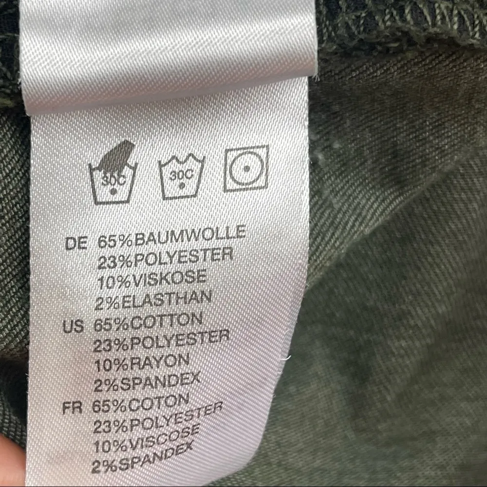 𝅺Articles of Society Stephanie Ster Hem Folsom Skinny Olive Jeans Size 26 - Image 11