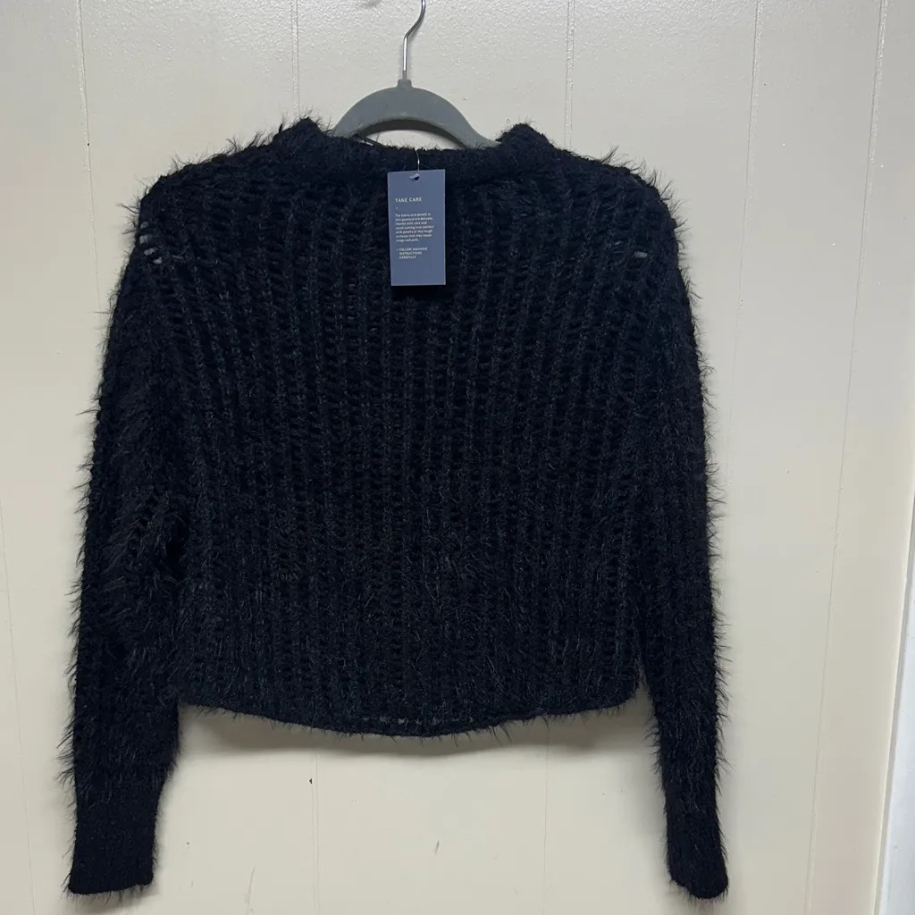 Universal Thread Black Textured Turtleneck Sweater - Image 7