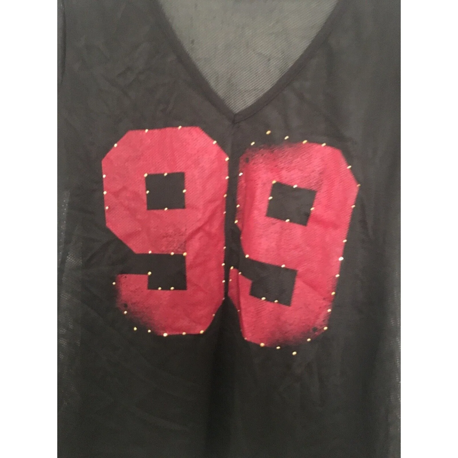 ROCAWEAR Women's Plus Black & Burgundy Athletic Jersey Top Asymmetrical Size 2X - Image 3