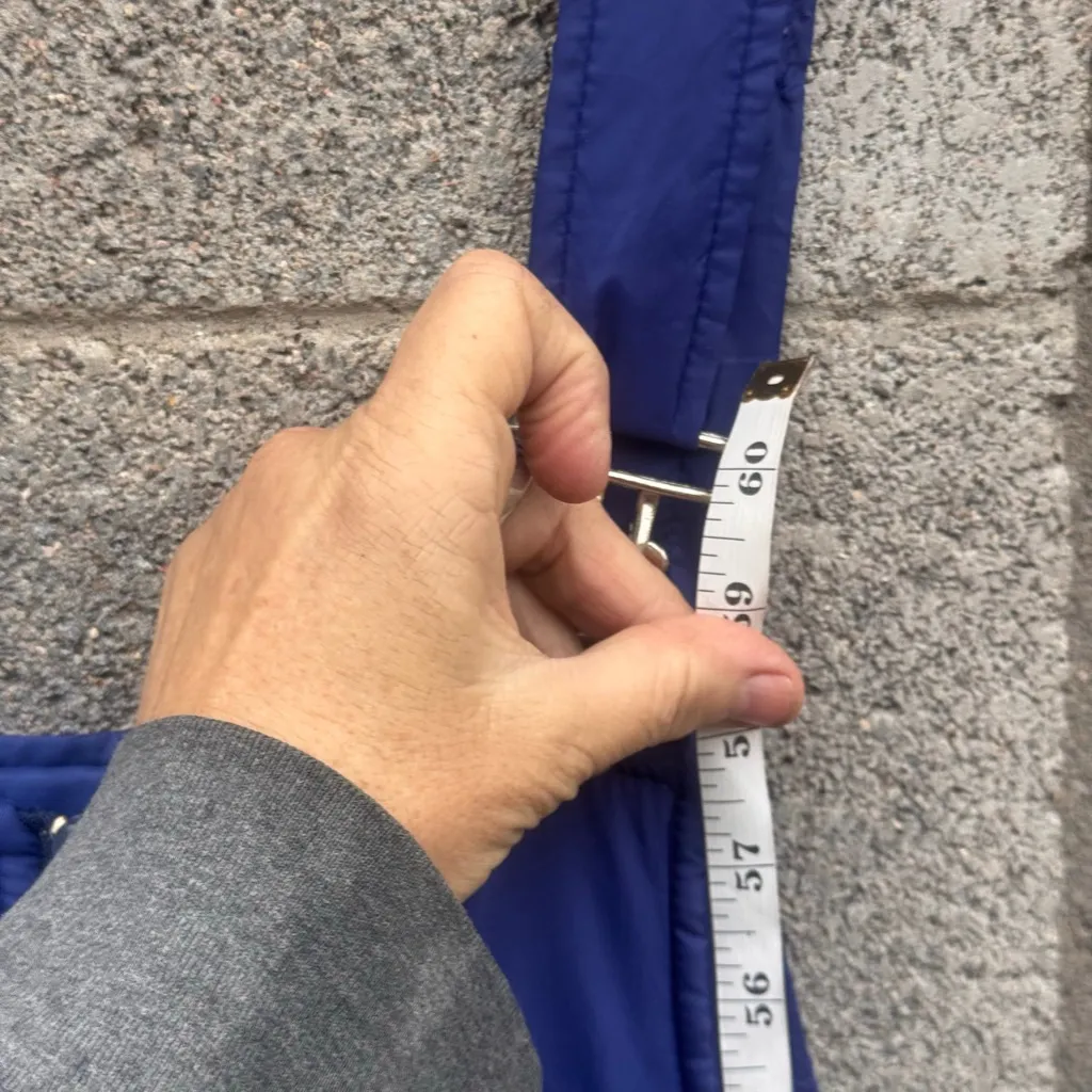 Vintage Snow Peak Blue Ski & Snowboard Bib Overalls Women's XL - Image 9