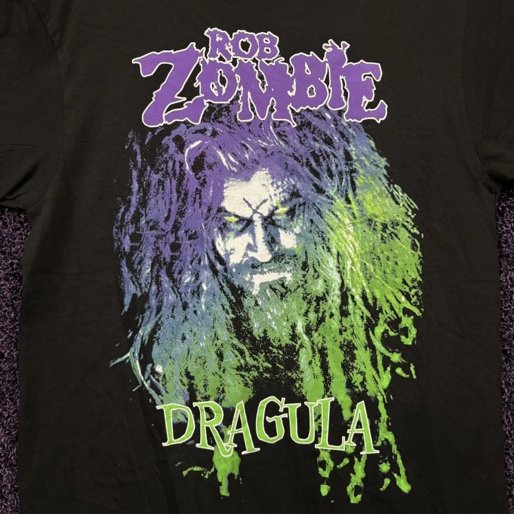 Rob Zombie Dragula Hellbilly Deluxe Groove Metal Band T-Shirt L - Image 2