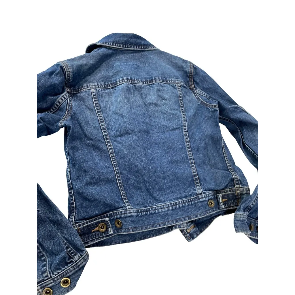 Lauren Jeans Co. Premium Womens blue button Denim Jacket size S SKU 9256 - Image 15