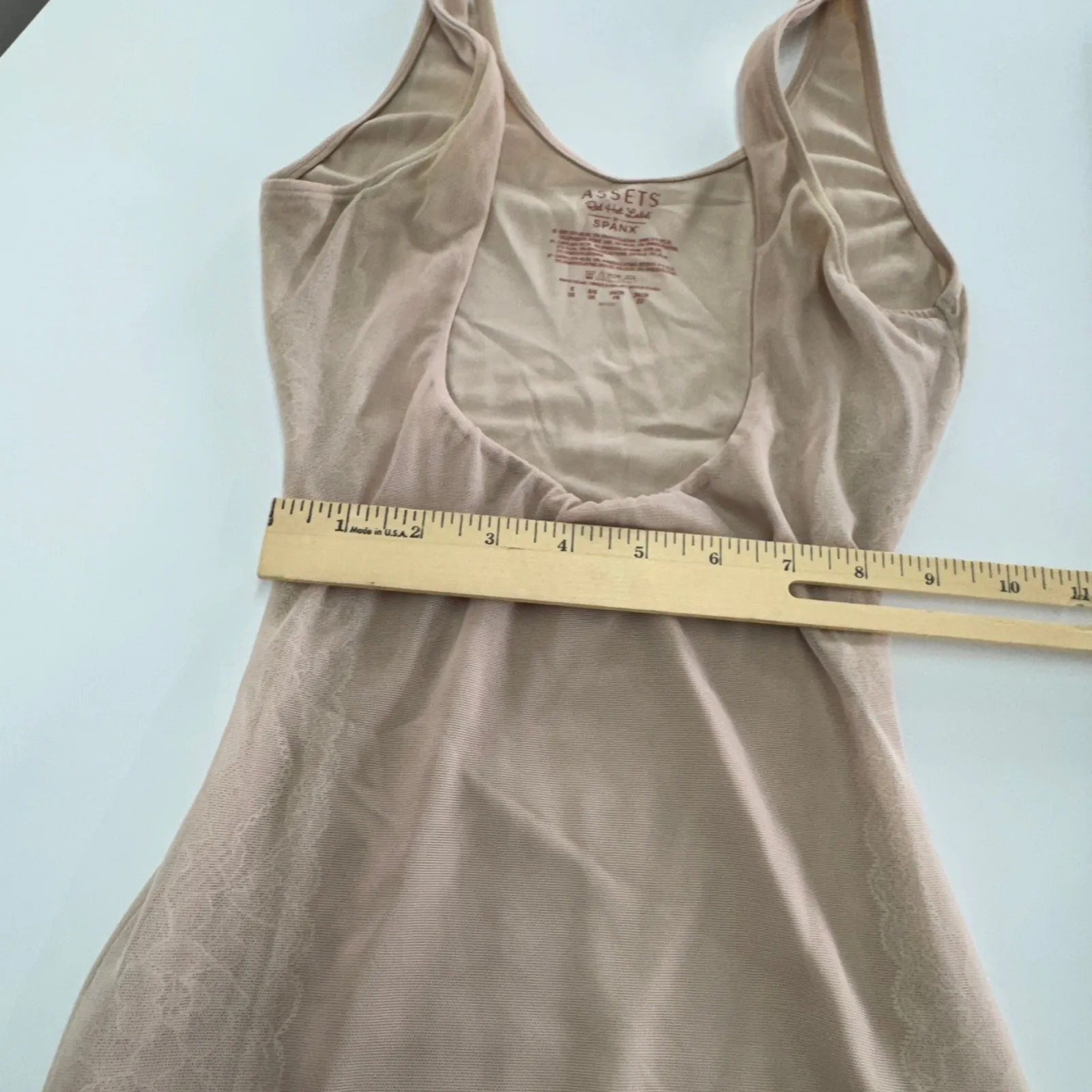 Assets Spanx Bodysuit Womens Small Tan Red Hot Label Body Slimmer‎ Shapewear - Image 7