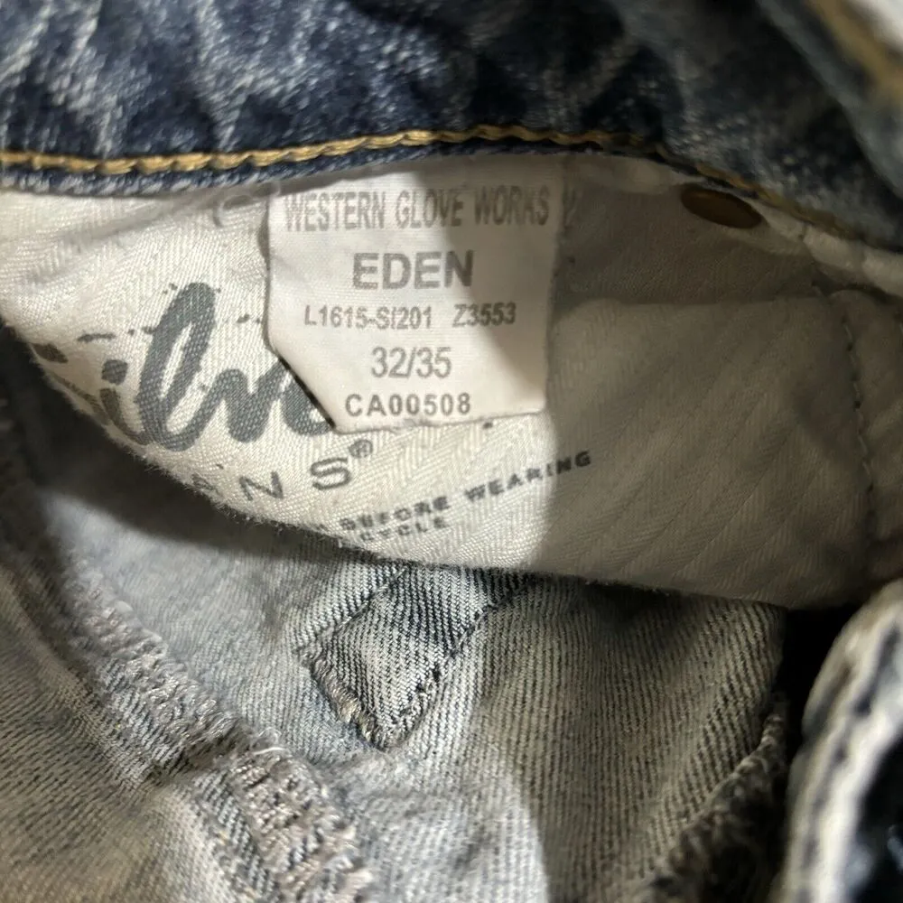 Silver Jeans Shorts Womens 32 35 Blue Eden Distressed Fringe Hem Cutoff Bottoms - Image 8