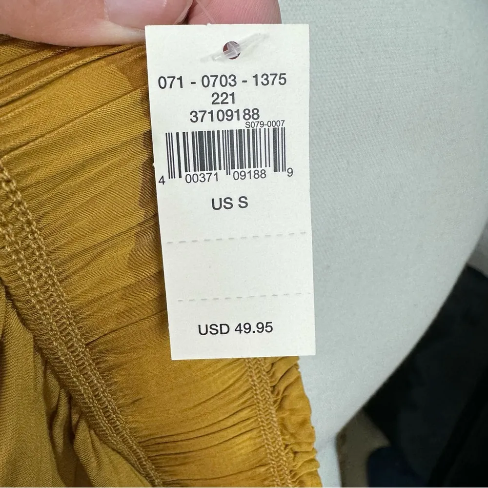 Size S Mini Skirt Sweet N’ Silky In Honey Ruffle Layers Satin Elastic NEW - Image 11