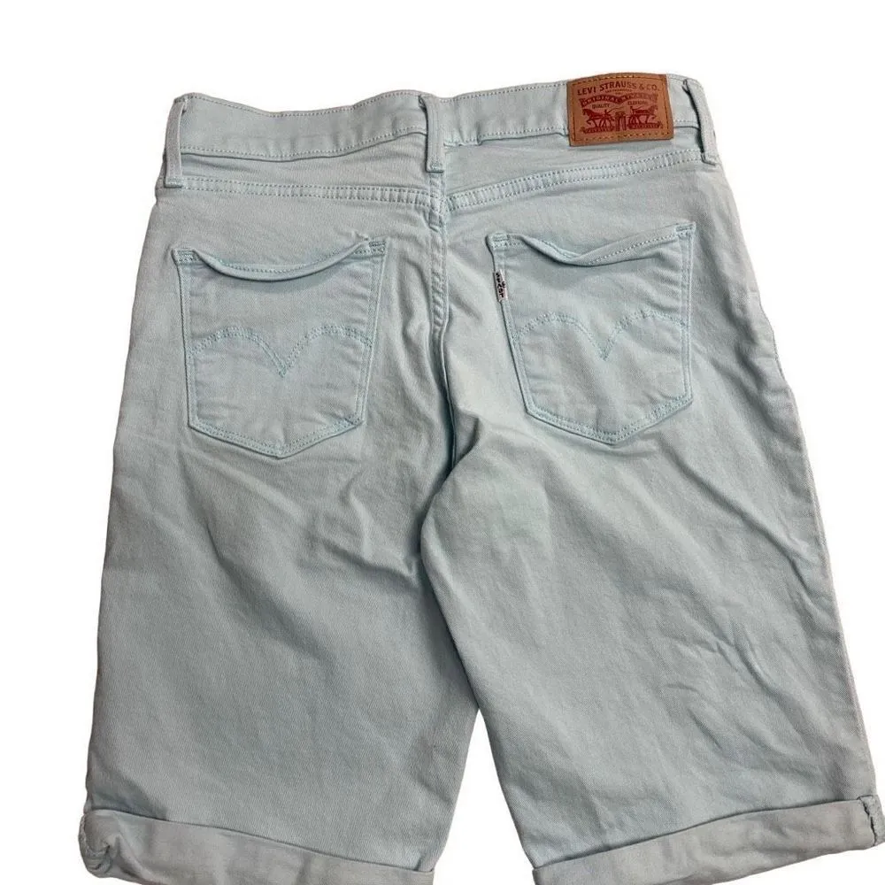 LEVI STRAUSS Women’s Bermuda Shorts Size 27 Blue‎ - Image 2