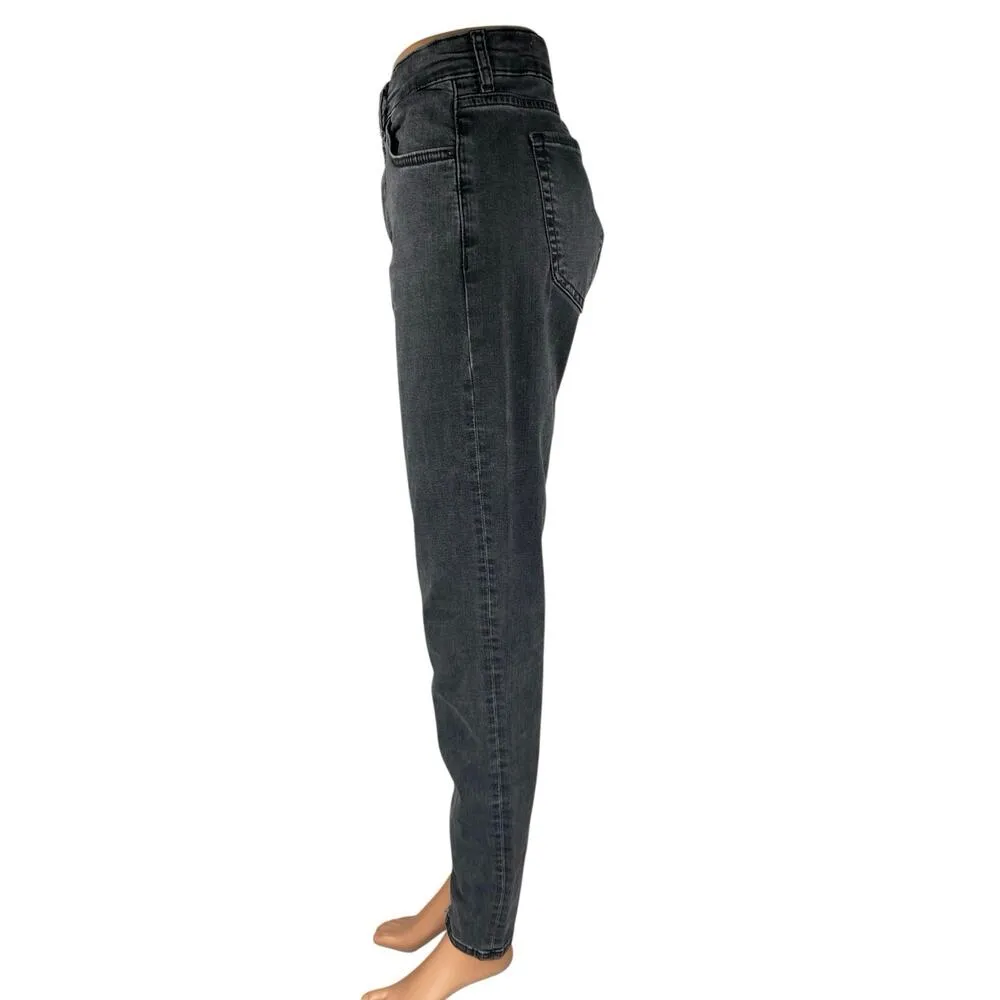 Per Una Denim Women's Black High Waisted Skinny Fit Denim Jeans Pants Size 14 - Image 2