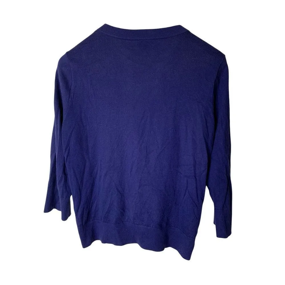 Kate Spade Tula cardigan sweater live colorfully beaded bejeweled size XL NEW - Image 2