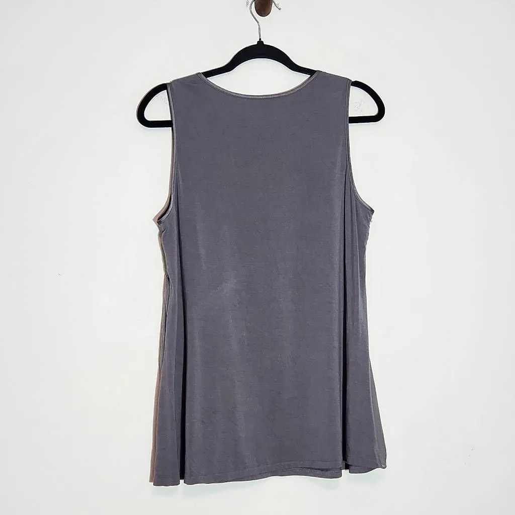 Soma Gray Layered Sleeveless Pajama Top Size Medium - Image 5