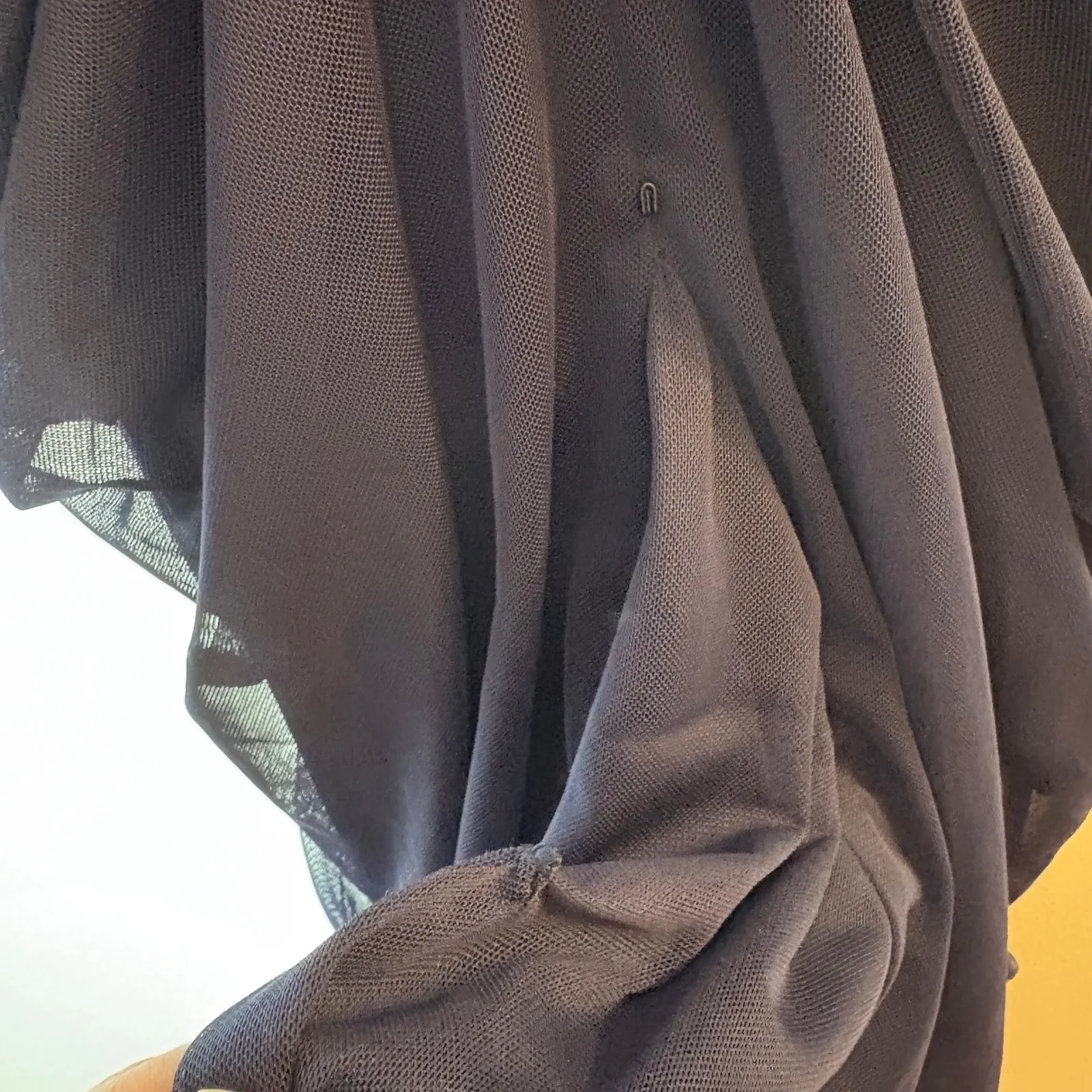 Tadashi Shoji Asymmetric Ruched Sleeve Gown Mesh Indigo/Navy‎ Size Small - Image 12