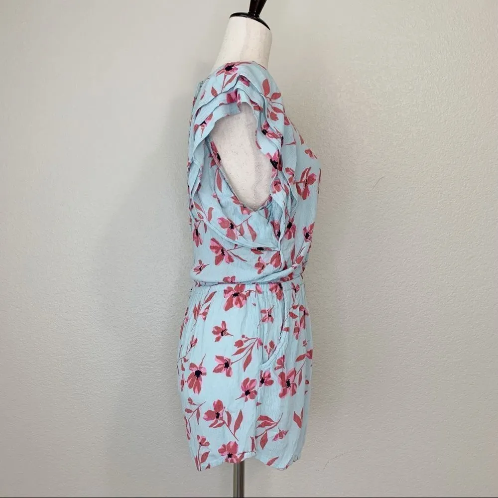 Billabong  Size Small Ruffle Up Floral Romper - Image 8