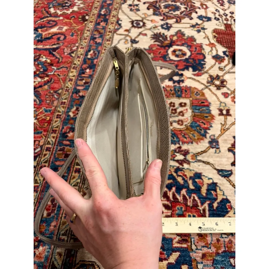 Vintage Bags by Supreme Patchwork Genuine Snakeskin Python Shoulder Bag 70s 80s Brown - Image 8