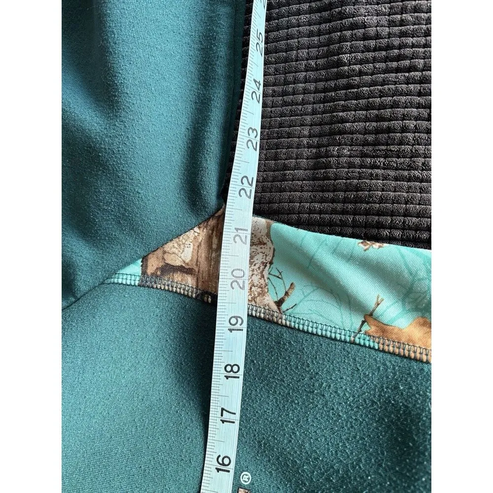 Realtree Green/Teal Pullover Long Sleeve Hoodie Logo Graphic Size Medium - Image 7