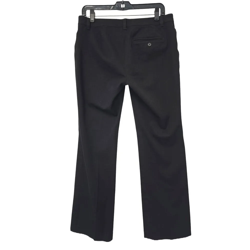 Ralph Lauren Womens Adelle Black Dress Pants Straight Leg Stretch Size 8 - Image 2
