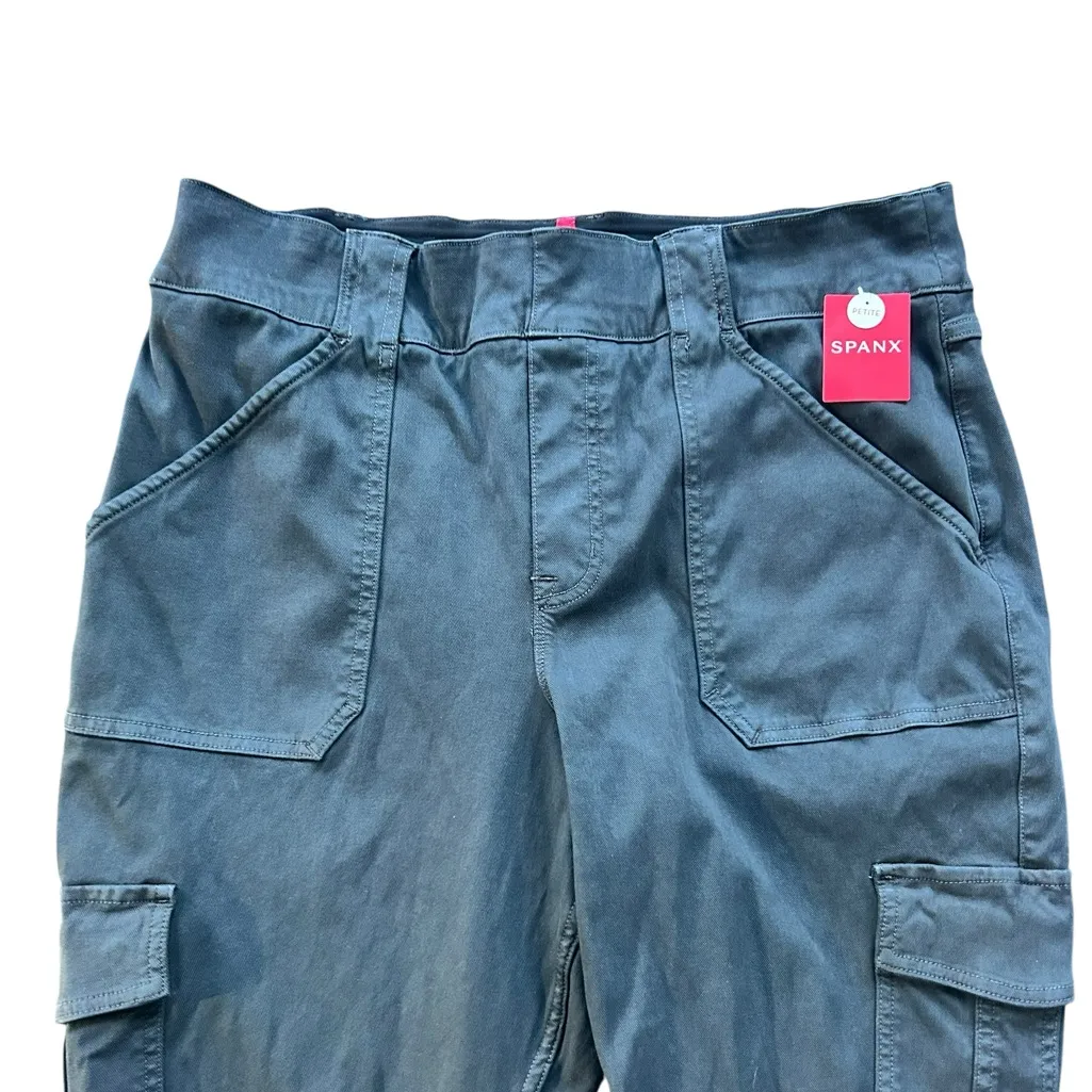 Spanx Stretch Twill Ankle Cargo Pants Washed Black 2X Petite NWT - Image 5