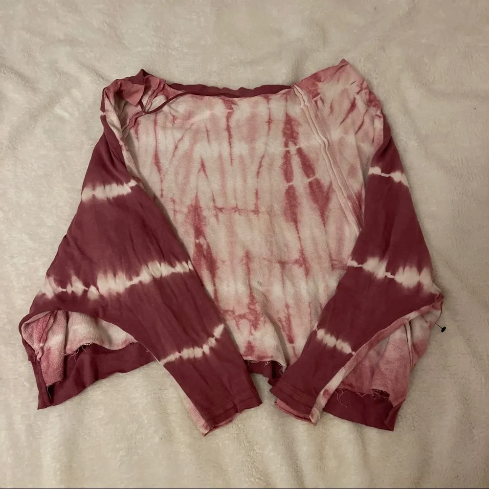 Free People Pink Tie Dye Slouchy Top - Image 5