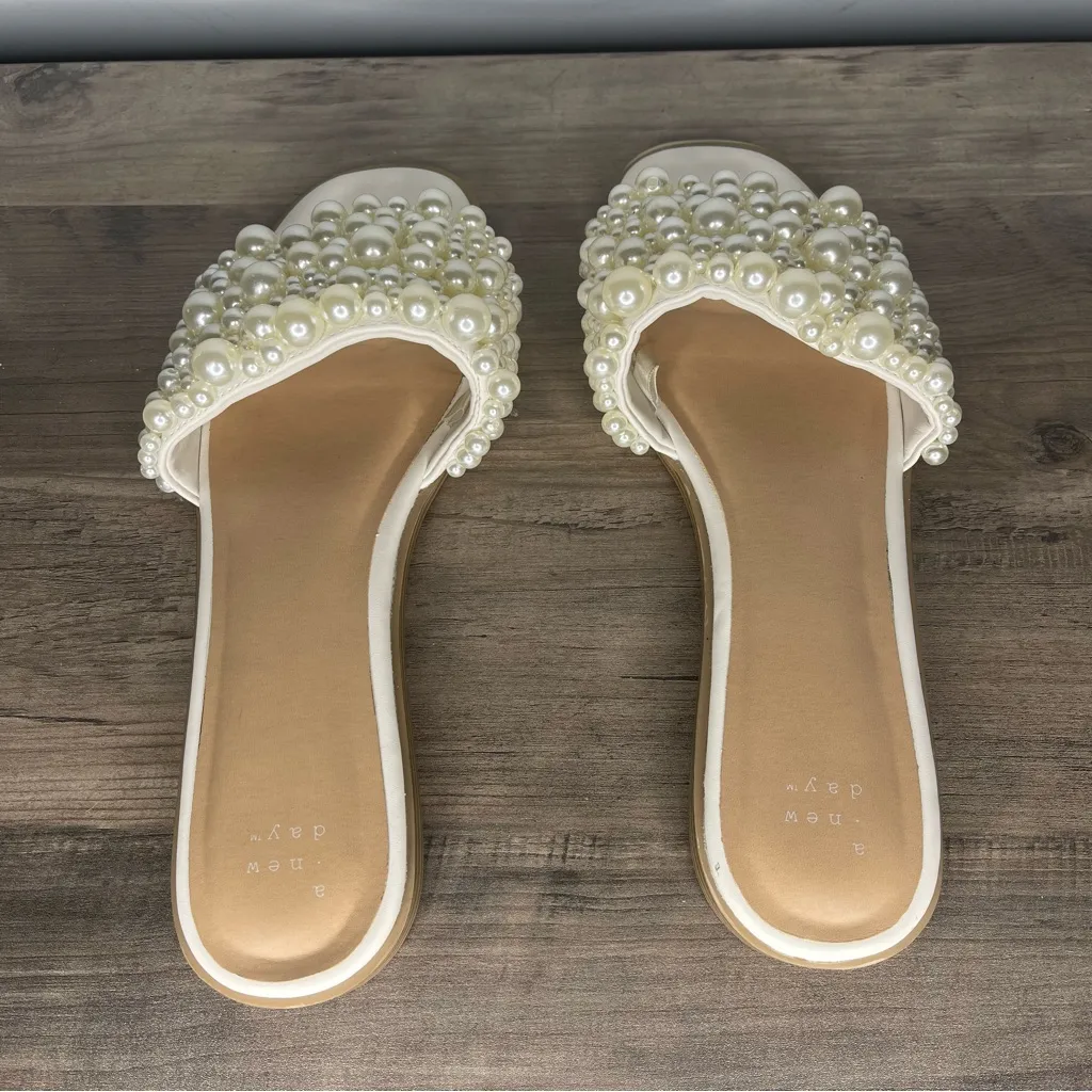 A New Day Nylah Slide‎ Pearl Sandals (10) - Image 6