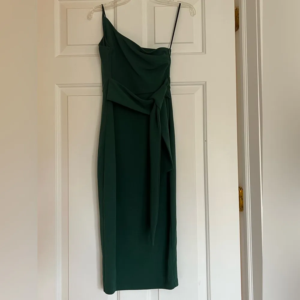 Green Hello Molly one shoulder dress. XS. US size 2 - Image 2