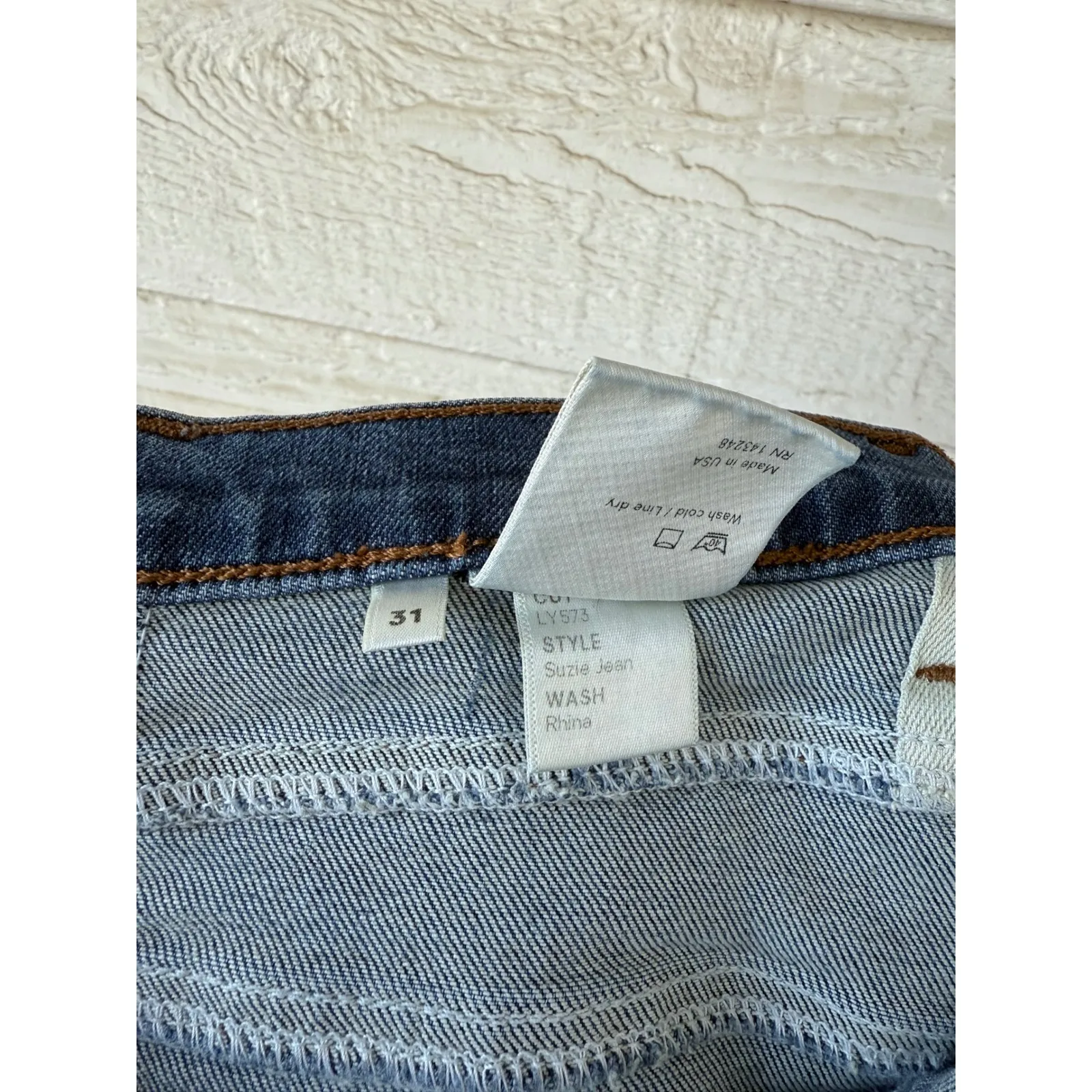 Reformation Suzie‎ High Waist Rhine Wash Skinny Jeans size 31 - Image 5