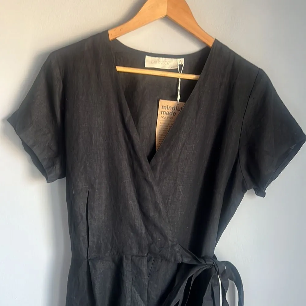NEW Madewell X Reistor Cropped Wrap linen Jumpsuit - Image 5