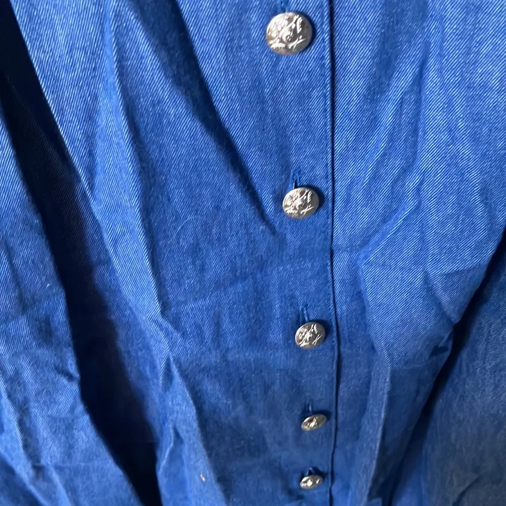 FINAL MARKDOWN Spencer creations denim studded dress small - Image 3